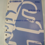Yamaha 2008 WR250FX Factory Service Manual LIT-11626-21-56