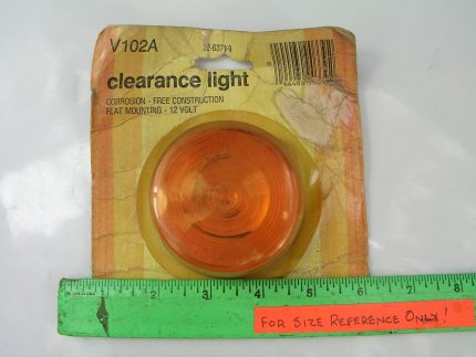 Round Amber Clearance Marker Running Light, Peterson V102A
