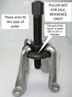3pcs Hub Puller Replacement Arms - Image 2