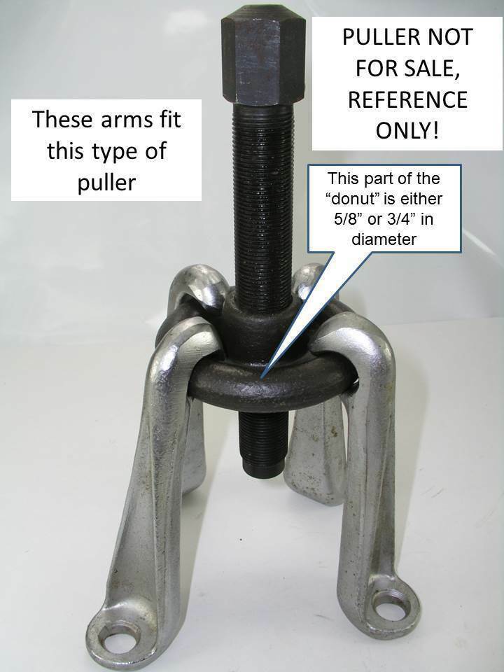 3pcs Hub Puller Replacement Arms Gallery Image 0 3pcs Hub Puller Replacement Arms - Image 2