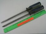 2pcs Standard Straight Flat Screwdriver Lot, Truecraft 5406