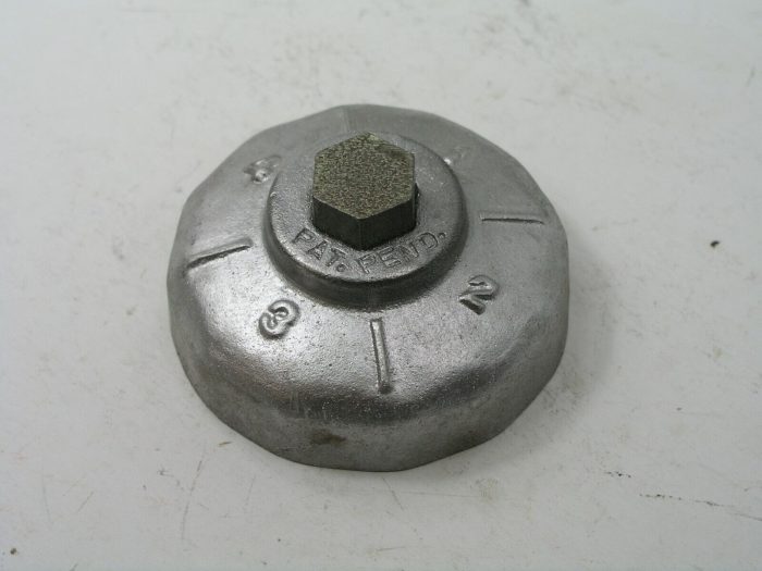 74mm x 12 Flute Oil Filter Cup Wrench, Vintage Hastings USA Cap - Image 1