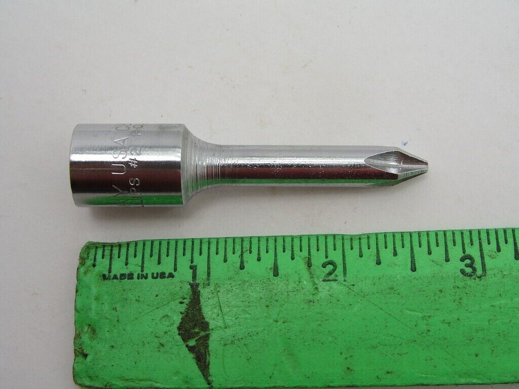 #2 Phillips Bit, 3/8" Drive, Husky USA CB-102 Gallery Image 1 #2 Phillips Bit, 3/8" Drive, Husky USA CB-102 - Image 3