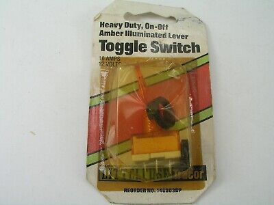 Toggle Switch, Amber Illuminated, Little Fuse USA