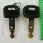 2pcs Equipment Keys, Kubota Excavator pn RC411-53933          P