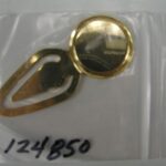 Gold Brass Book Mark, 17.5mm Cabochon