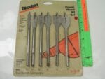 Flat Spade Wood Drill Set, Disston 5091
