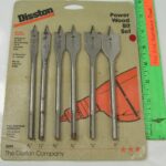 Flat Spade Wood Drill Set, Disston 5091