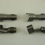 4pcs Vintage Spark Plug Terminals, Straight & 45 Degree