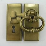 Vintage Brass Cabinet Door Latch