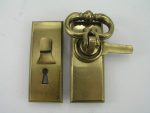 Vintage Brass Cabinet Door Latch - Image 2