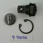 1/4" Drive Ratchet to 3/8" Conversion Kit for Vintage Blackhawk & Others COARSE