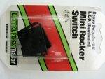 12V Mini Illuminated Rocker Switch, Red LED Indicator Light, Little Fuse NOS