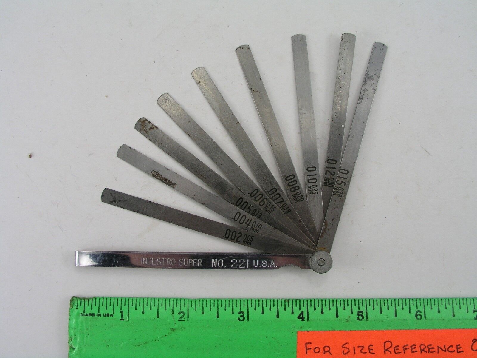 Feeler Gage Set, Vintage Indestro Super No. 221 Main Image Feeler Gauge Set, Vintage Indestro Super No. 221 - Image 1