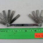 Feeler Gauge Set, Vintage Duro Chrome No. 214 Lot A Dual Scale