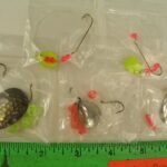 Bait Hooks with Spinners, Walley Trolling Rig, 5pc Lot