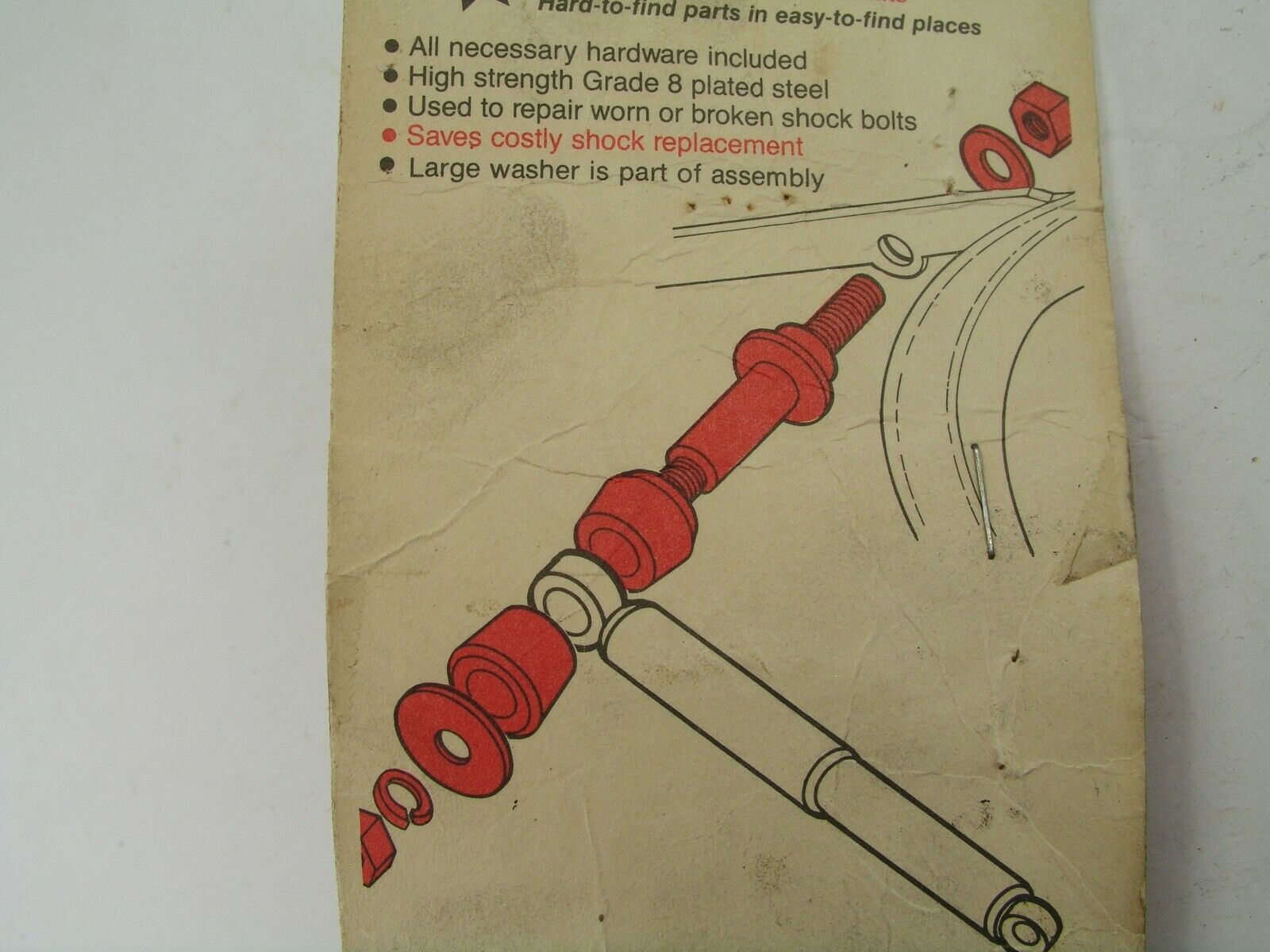 Universal Shock Bolt & Isolation Damper Kit 31001 Rubber Bushing Gallery Image 0 Universal Shock Bolt & Isolation Damper Kit 31001 Rubber Bushing - Image 2