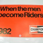 Vintage 1982 Champion Plugs Motorcycle Racing Calendar good for 2027