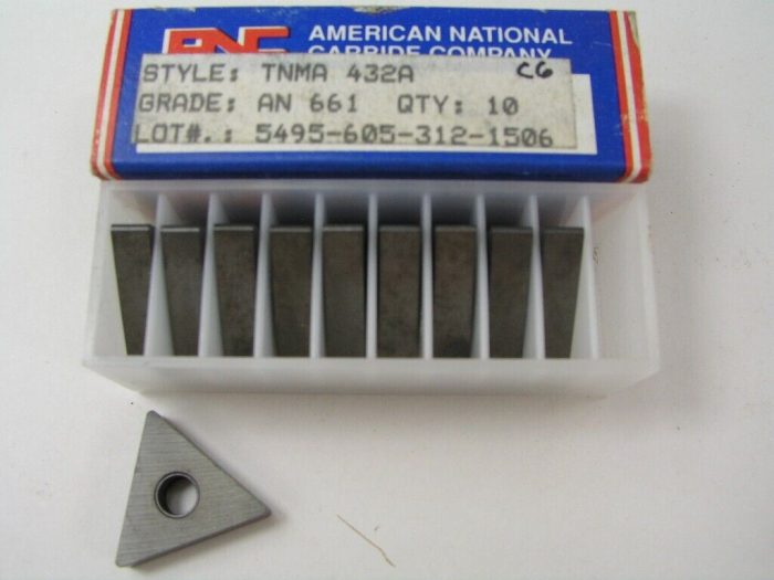 10pcs TNMA 432A AN661 C6 Carbide Inserts, American National Carbide - Image 1
