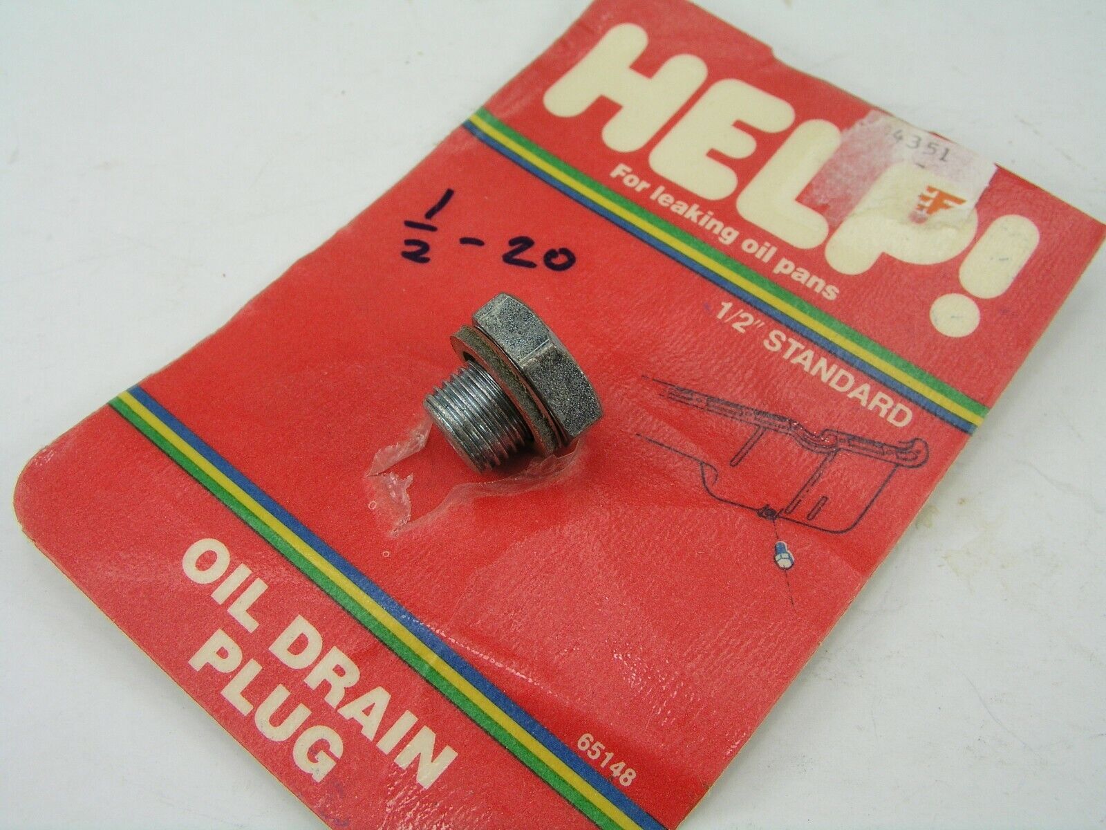 Oil Drain Plug 1/2"-20 65148 Main Image Oil Drain Plug 1/2"-20 65148 - Image 1