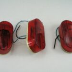 3pc Red Marker Running Lights Bargeman