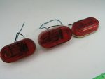 3pc Red Marker Running Lights Bargeman - Image 2