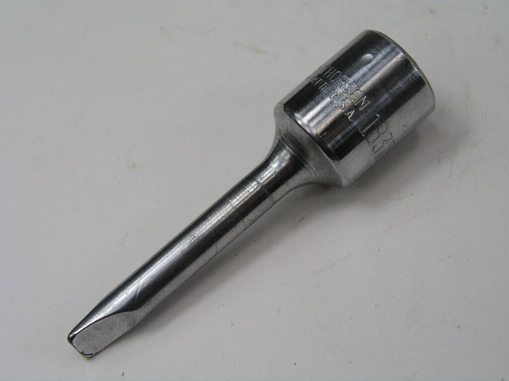 1/4" Standard Flat Screwdriver Bit, 3/8" Drive, Thorsen USA 18375 Gallery Image 0 1/4" Standard Flat Screwdriver Bit, 3/8" Drive, Thorsen USA 18375 - Image 2