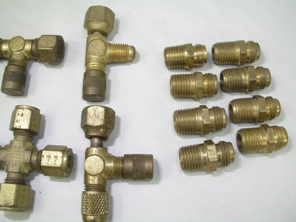 20pcs AC Test Hose Fittings Adapters Valves Lot Gallery Image 1 20pcs AC Test Hose Fittings Adapters Valves Lot - Image 3