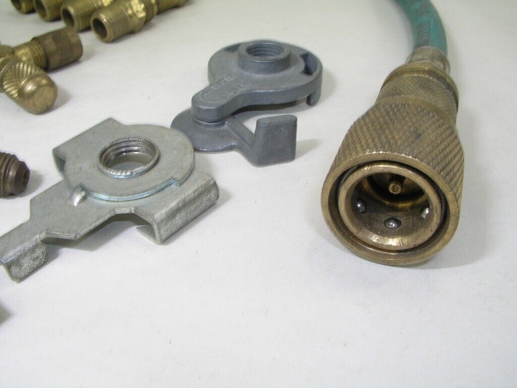 20pcs AC Test Hose Fittings Adapters Valves Lot Gallery Image 3 20pcs AC Test Hose Fittings Adapters Valves Lot - Image 5