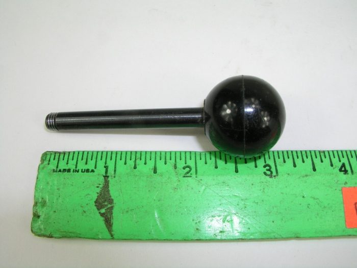 Round Plastic Machine Knob w Shaft - Image 2