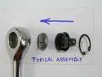 1/2" Drive Push Button Ratchet Repair Kit, for Blackhawk & Others - Image 3
