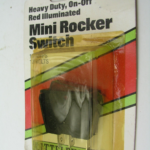 12V Illuminated Rocker Switch, Red , 16 amp, Little Fuse USA NOS