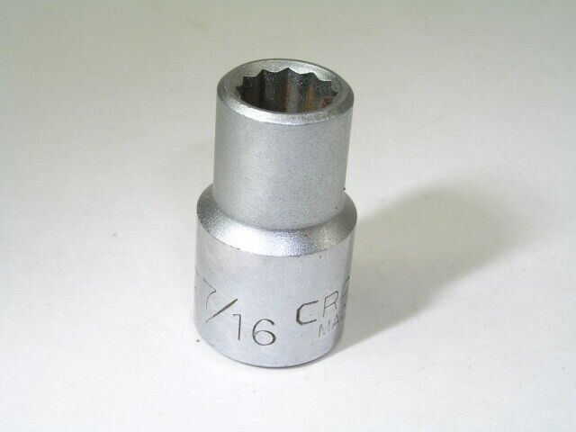7/16", 1/2" Drive 12pt Socket, Craftsman Main Image 7/16", 1/2" Drive 12pt Socket, Craftsman - Image 1