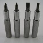 1/4" Hex Bit Socket Extension Set, 1/4" Square Drive Bottom