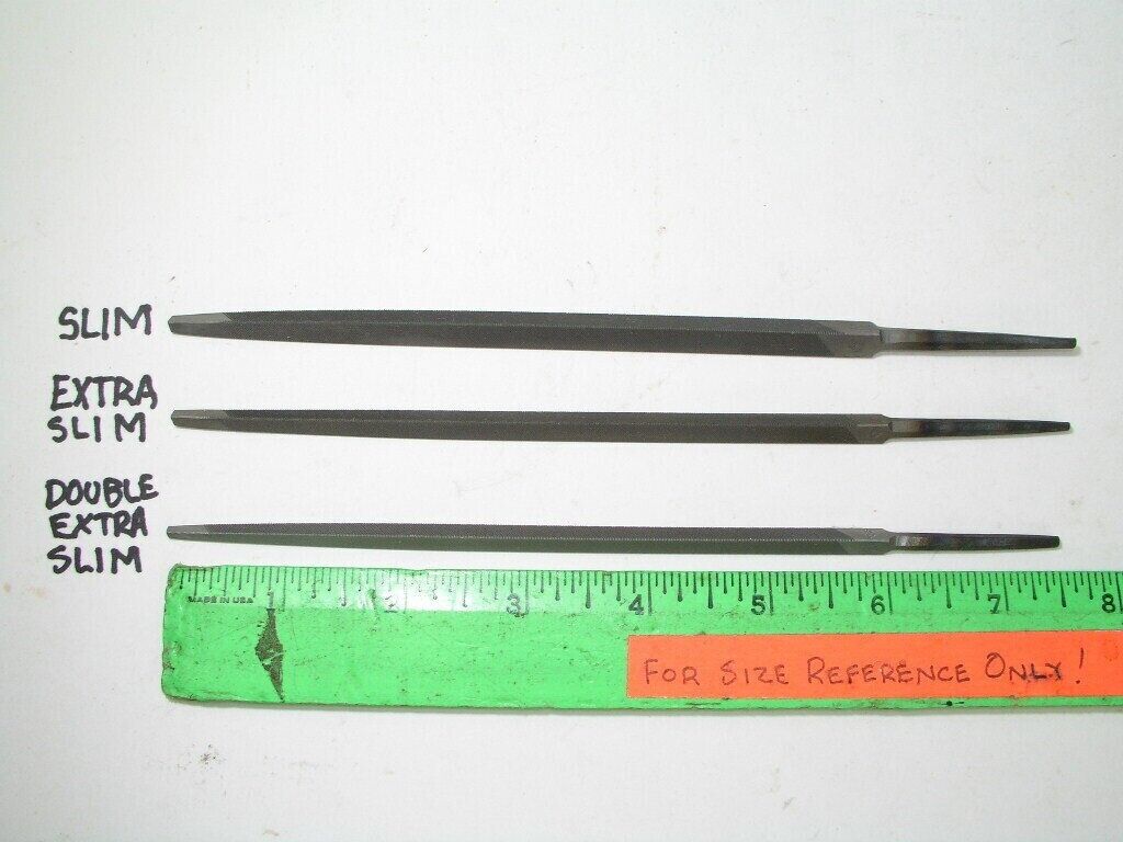 6" Triangle File, Extra Slim MF, Nicholson USA Gallery Image 0 6" Triangle File Extra Slim MF Nicholson USA - Image 2