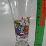 Spuds Mackenzie Pilsner Beer Glass, Sports Design Theme