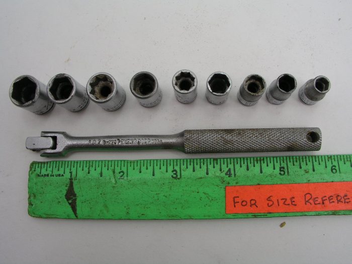 Vintage Penens USA 1/4" Breaker Bar and Socket Lot - Image 3