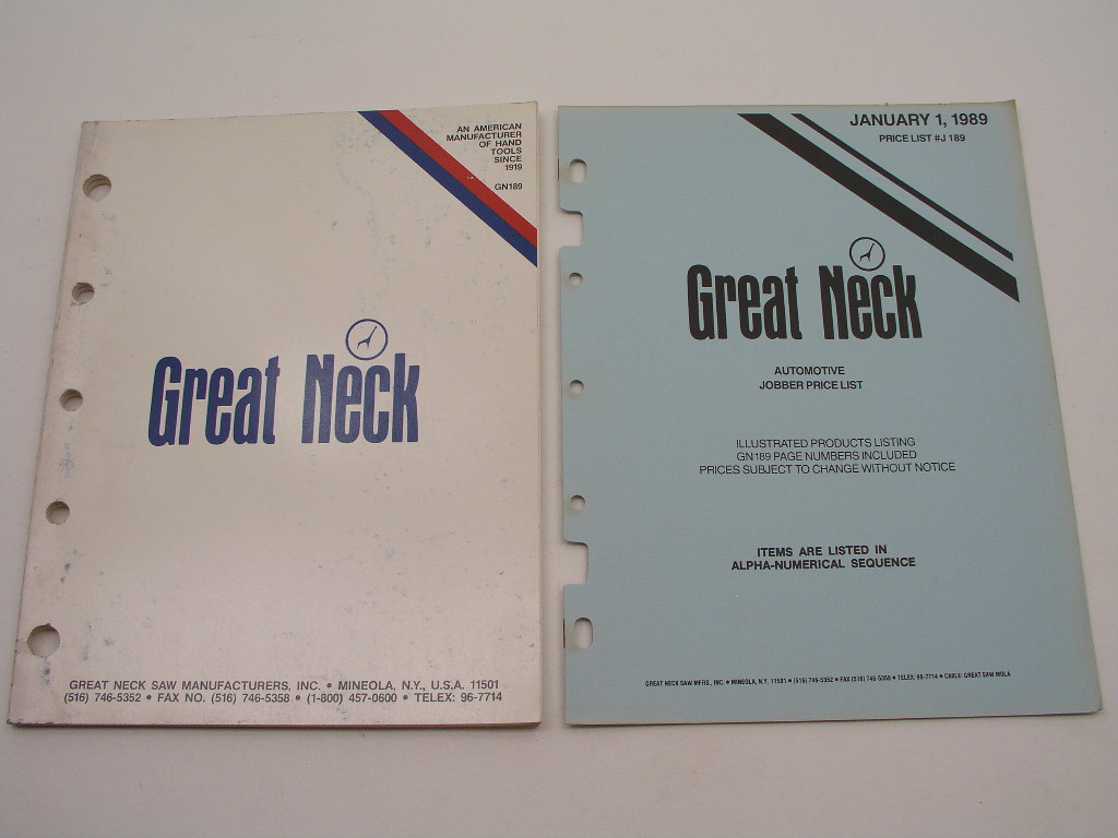 OLYMPUS DIGITAL CAMERA Vintage Great Neck Tool Catalog with 1989 Price List - Image 1