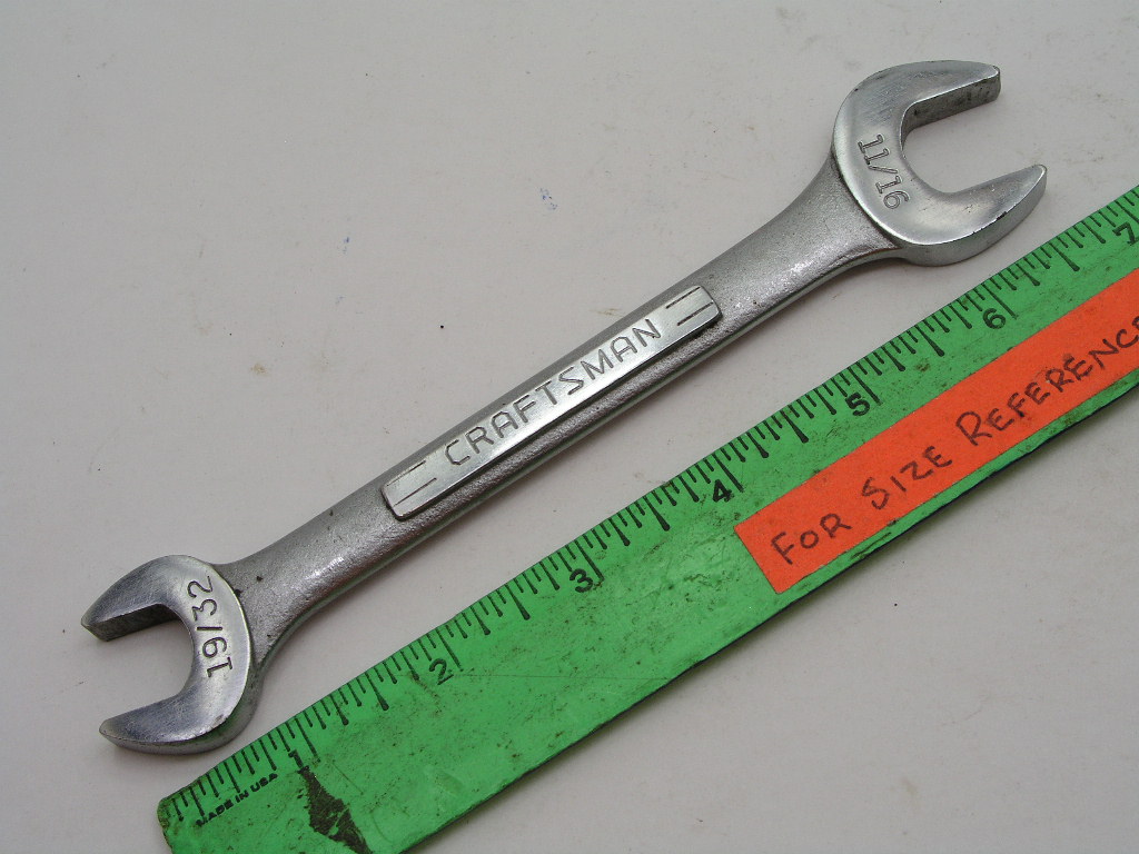 OLYMPUS DIGITAL CAMERA 19/32 x 11/16 Open End Wrench  Craftsman V44581 - Image 1