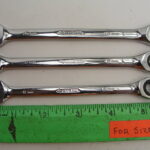 3pc Combination Ratcheting Gear Wrench Set Husky 10mm 9mm 8mm