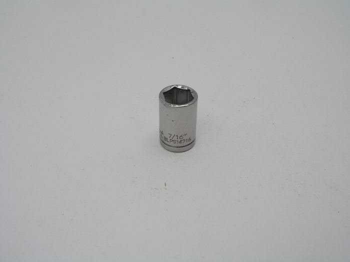 7/16"   1/4" Drive 6pt Socket, Blue Point BLPS14716 - Image 1