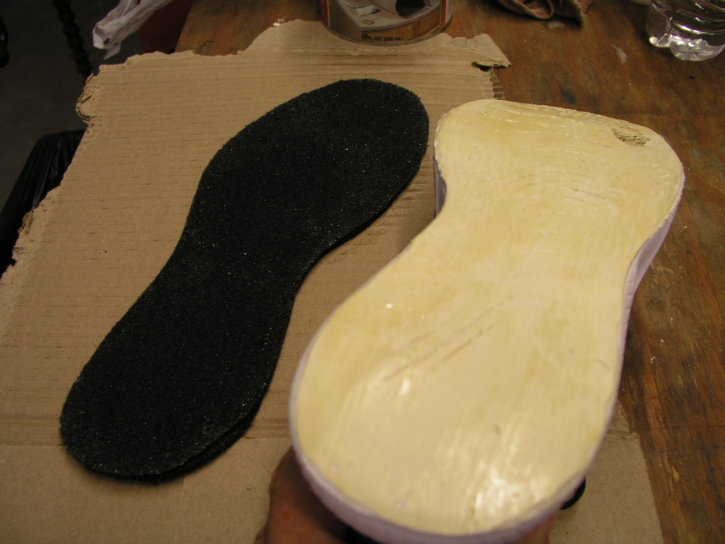 applying the adhesive glue