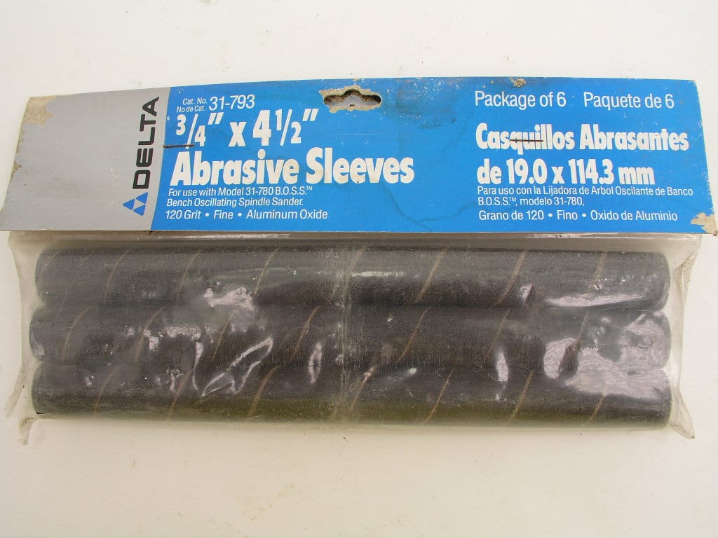 OLYMPUS DIGITAL CAMERA 6 Pack 3/4 x 4-1/2" 120 Grit Sanding Drums, Delta 31-793 - Image 1