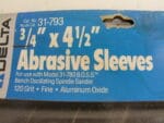 6 Pack 3/4 x 4-1/2" 120 Grit Sanding Drums, Delta 31-793 - Image 2