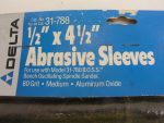 6 Pack 3/4 x 4-1/2" 80 Grit Sanding Drums, Delta 31-788 - Image 2