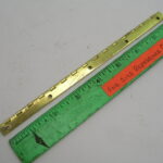 8" Brass Continuous Piano Hinge with 90 Degree Inside Stop
