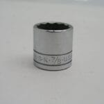 7/8"   3/8" Drive 12pt Socket, SK 45128 Large Logo