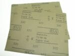 2 Sheets 320 Grit 3M Silicon Carbide Sandpaper - Image 2