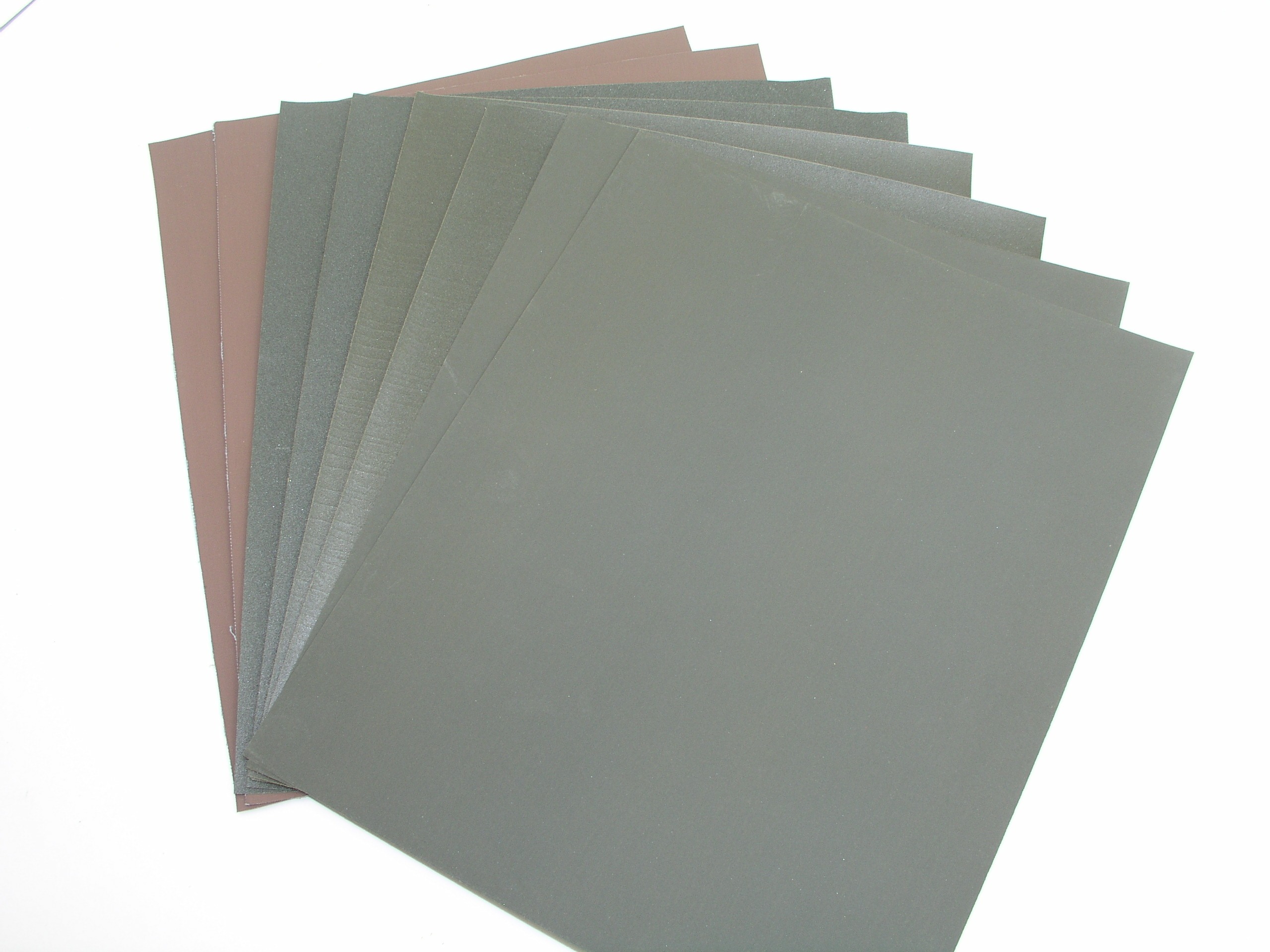 OLYMPUS DIGITAL CAMERA Sandpaper Assortment 2 Sheets Each 1000 600 320 240 Grits, 3M Sancap - Image 1