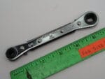 1/4 x 3/8 Square Double Ratcheting Wrench, Klein 68310